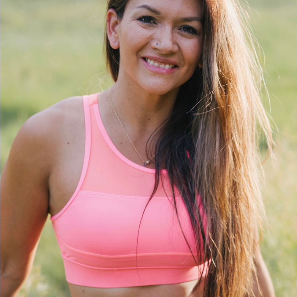 BNWT Zyia Active Size Medium Coral All-Star Bra